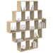 Raft de perete Stejar Sonoma 120 x 20 x 136 cm Lemn prelucrat - WALTI WALTI