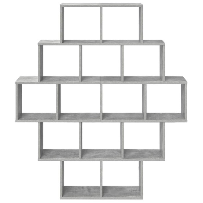 Raft de perete Gri Beton 120 x 20 x 136 cm Lemn prelucrat - WALTI WALTI