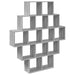 Raft de perete Sonoma gri 120 x 20 x 136 cm Lemn prelucrat - WALTI WALTI