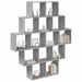 Raft de perete Sonoma gri 120 x 20 x 136 cm Lemn prelucrat - WALTI WALTI
