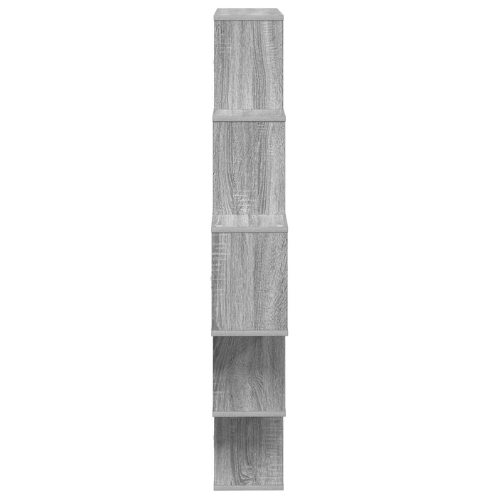 Raft de perete Sonoma gri 120 x 20 x 136 cm Lemn prelucrat - WALTI WALTI