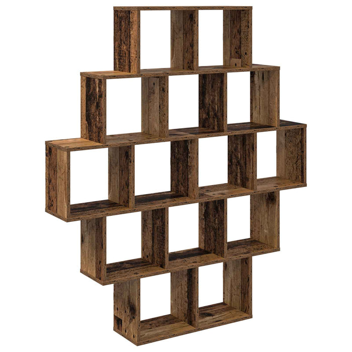 Raft de perete Lemn vechi 120 x 20 x 136 cm Lemn prelucrat - WALTI WALTI