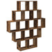 Raft de perete Lemn vechi 120 x 20 x 136 cm Lemn prelucrat - WALTI WALTI