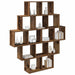 Raft de perete Lemn vechi 120 x 20 x 136 cm Lemn prelucrat - WALTI WALTI
