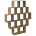 Raft de perete Stejar Artizanal 120 x 20 x 136 cm - WALTI WALTI