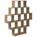 Raft de perete Stejar Artizanal 120 x 20 x 136 cm - WALTI WALTI