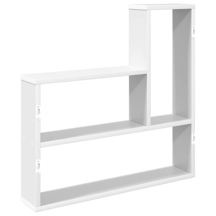 Raft de perete Alb 60 x 11 x 60 cm Lemn prelucrat - WALTI WALTI