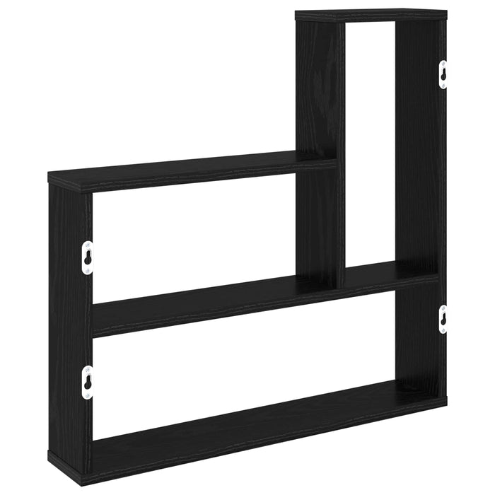 Raft de perete Stejar Negru 60 x 11 x 60 cm Lemn prelucrat - WALTI WALTI