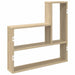 Raft de perete Stejar Sonoma 60 x 11 x 60 cm Lemn prelucrat - WALTI WALTI
