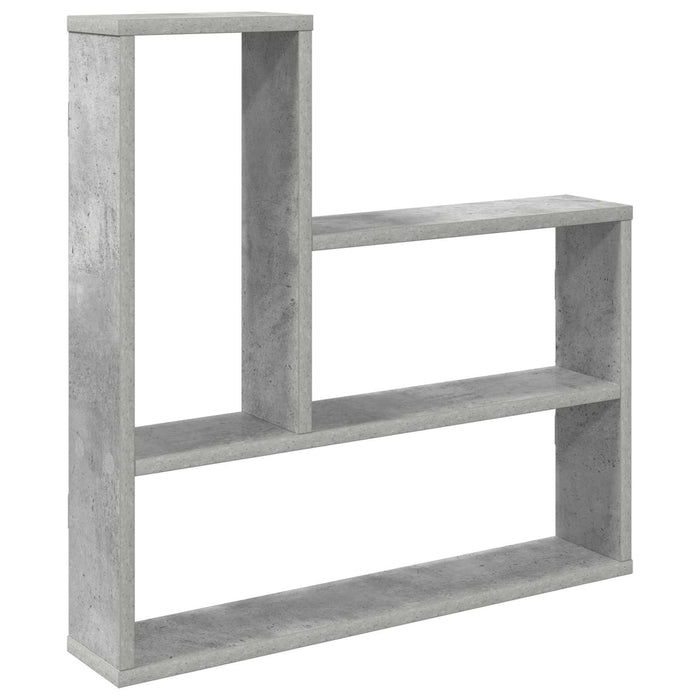 Raft de perete Gri Beton 60 x 11 x 60 cm Lemn prelucrat - WALTI WALTI