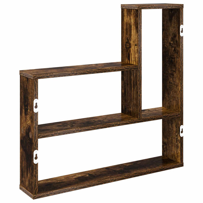 Raft de perete Stejar fumuriu 60 x 11 x 60 cm Lemn prelucrat - WALTI WALTI