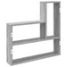 Raft de perete Sonoma gri 60 x 11 x 60 cm Lemn prelucrat - WALTI WALTI