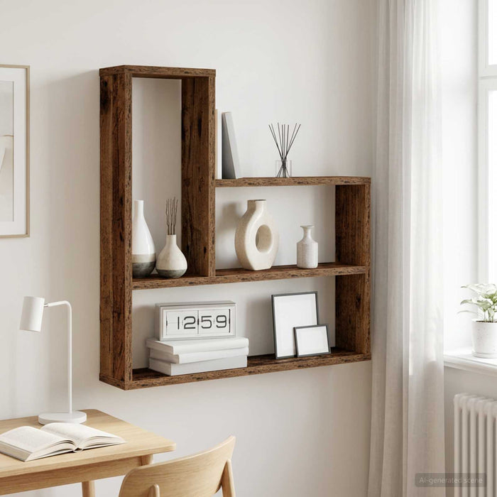 Raft de perete Lemn vechi 60 x 11 x 60 cm Lemn prelucrat - WALTI WALTI