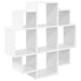 Raft de perete Alb 90 x 25 x 90 cm Lemn prelucrat - WALTI WALTI