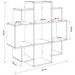 Raft de perete Alb 90 x 25 x 90 cm Lemn prelucrat - WALTI WALTI