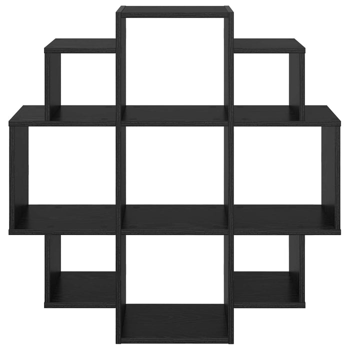 Raft de perete Stejar Negru 90 x 25 x 90 cm Lemn prelucrat - WALTI WALTI
