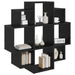 Raft de perete Stejar Negru 90 x 25 x 90 cm Lemn prelucrat - WALTI WALTI