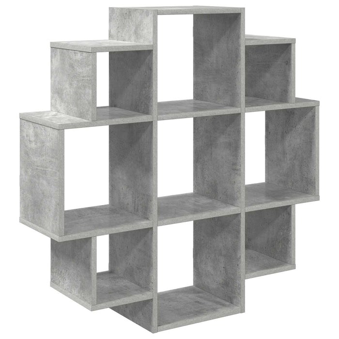Raft de perete Gri Beton 90 x 25 x 90 cm Lemn prelucrat - WALTI WALTI