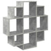 Raft de perete Gri Beton 90 x 25 x 90 cm Lemn prelucrat - WALTI WALTI