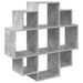 Raft de perete Gri Beton 90 x 25 x 90 cm Lemn prelucrat - WALTI WALTI