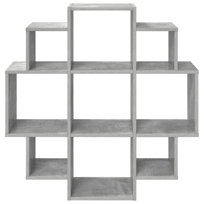 Raft de perete Gri Beton 90 x 25 x 90 cm Lemn prelucrat - WALTI WALTI