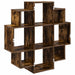 Raft de perete Stejar fumuriu 90 x 25 x 90 cm Lemn prelucrat - WALTI WALTI