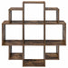 Raft de perete Stejar fumuriu 90 x 25 x 90 cm Lemn prelucrat - WALTI WALTI