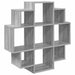 Raft de perete Sonoma gri 90 x 25 x 90 cm Lemn prelucrat - WALTI WALTI
