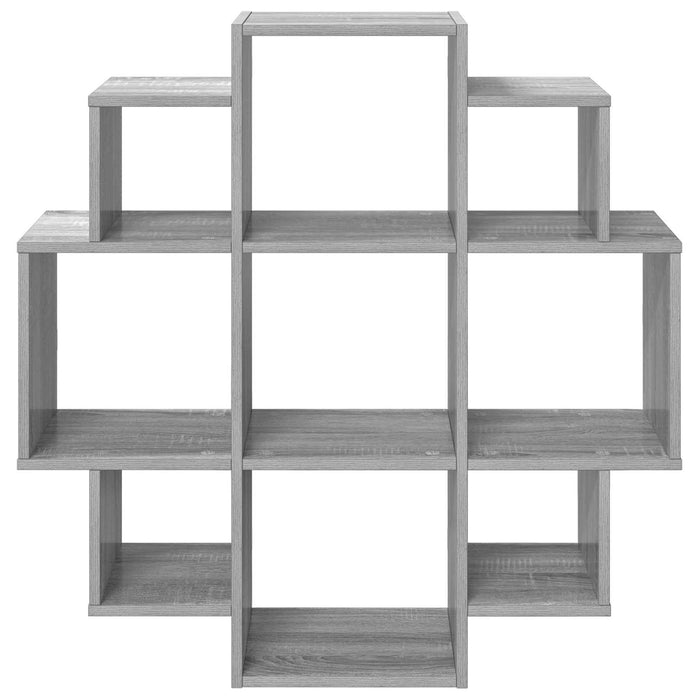 Raft de perete Sonoma gri 90 x 25 x 90 cm Lemn prelucrat - WALTI WALTI