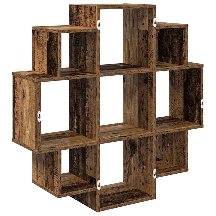 Raft de perete Lemn vechi 90 x 25 x 90 cm Lemn prelucrat - WALTI WALTI