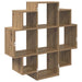 Raft de perete Stejar Artizanal 90 x 25 x 90 cm Lemn prelucrat - WALTI WALTI