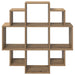 Raft de perete Stejar Artizanal 90 x 25 x 90 cm Lemn prelucrat - WALTI WALTI