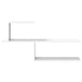 Raft de perete Alb 122 x 18 x 60 cm Lemn prelucrat - WALTI WALTI