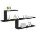 Raft de perete Stejar Negru 122 x 18 x 60 cm Lemn prelucrat - WALTI WALTI