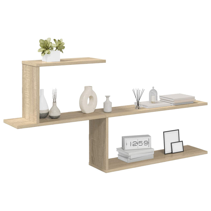 Raft de perete Stejar Sonoma 122 x 18 x 60 cm Lemn prelucrat - WALTI WALTI