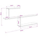 Raft de perete Stejar Sonoma 122 x 18 x 60 cm Lemn prelucrat - WALTI WALTI
