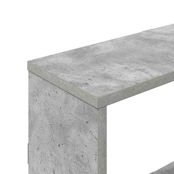 Raft de perete Gri Beton 122 x 18 x 60 cm Lemn prelucrat - WALTI WALTI