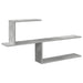 Raft de perete Gri Beton 122 x 18 x 60 cm Lemn prelucrat - WALTI WALTI