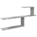 Raft de perete Gri Beton 122 x 18 x 60 cm Lemn prelucrat - WALTI WALTI