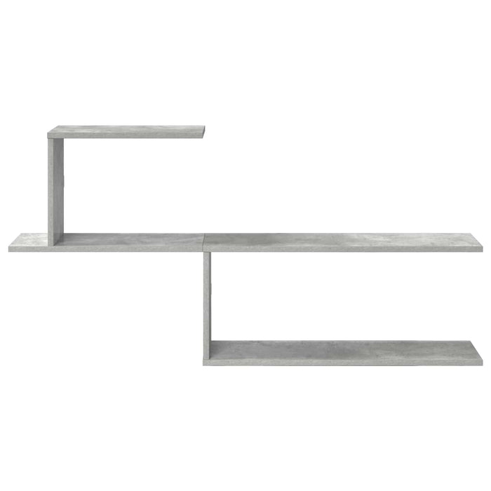 Raft de perete Gri Beton 122 x 18 x 60 cm Lemn prelucrat - WALTI WALTI