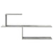 Raft de perete Gri Beton 122 x 18 x 60 cm Lemn prelucrat - WALTI WALTI