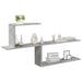 Raft de perete Gri Beton 122 x 18 x 60 cm Lemn prelucrat - WALTI WALTI