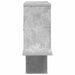 Raft de perete Gri Beton 122 x 18 x 60 cm Lemn prelucrat - WALTI WALTI