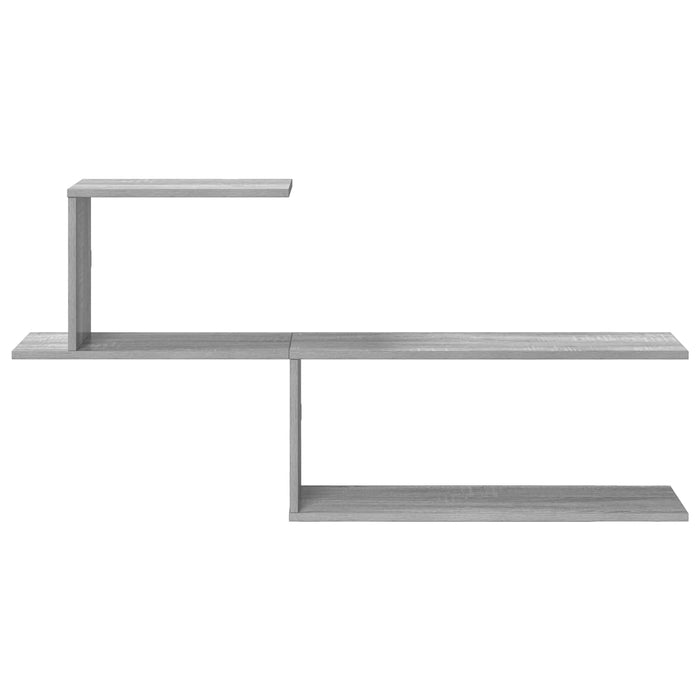 Raft de perete Sonoma gri 122 x 18 x 60 cm Lemn prelucrat - WALTI WALTI