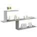 Raft de perete Sonoma gri 122 x 18 x 60 cm Lemn prelucrat - WALTI WALTI