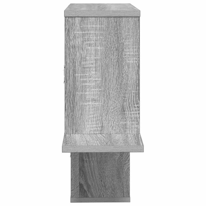 Raft de perete Sonoma gri 122 x 18 x 60 cm Lemn prelucrat - WALTI WALTI