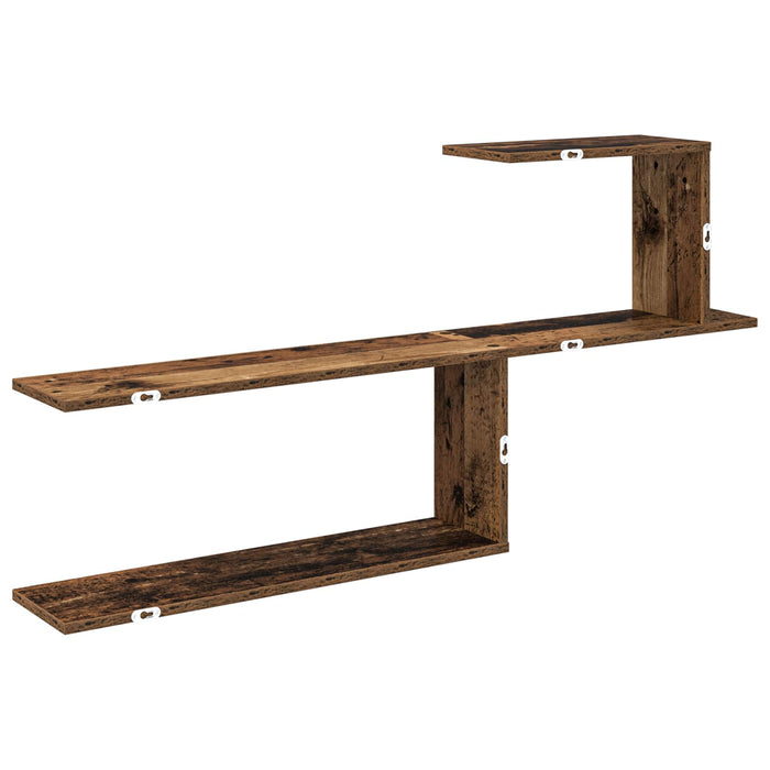 Raft de perete Lemn vechi 122 x 18 x 60 cm Lemn prelucrat - WALTI WALTI