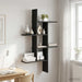 Raft de perete Stejar Negru 61 x 15 x 102 cm Lemn prelucrat - WALTI WALTI