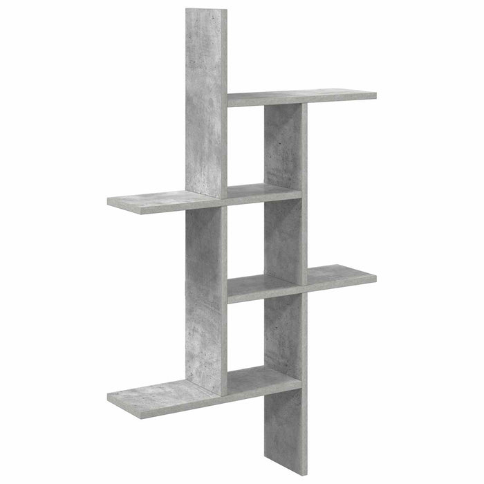Raft de perete Gri Beton 61 x 15 x 102 cm Lemn prelucrat - WALTI WALTI