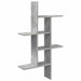 Raft de perete Gri Beton 61 x 15 x 102 cm Lemn prelucrat - WALTI WALTI